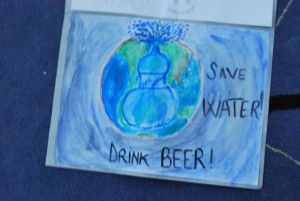 save water - drink beer